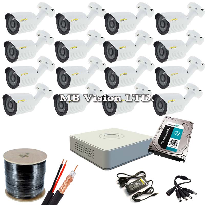 Готова HD система с 16 HD камери + DVR и хард диск — MBVision.com ...